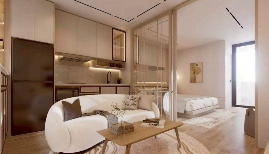 ขาย 2.69 ล้าน 36.5 ตรม. ศรีธนา 2 ตกแต่ง Japandi Style อบอุ่นน่าอย