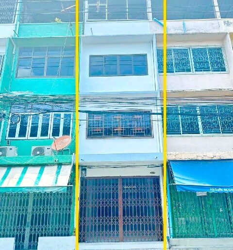 อาคารพาณิชย์ 3.5 ชั้น ซ.จันทร์ 41-45 สุรศักดิ์ 1.8กม.4นอน 18ตร.ว