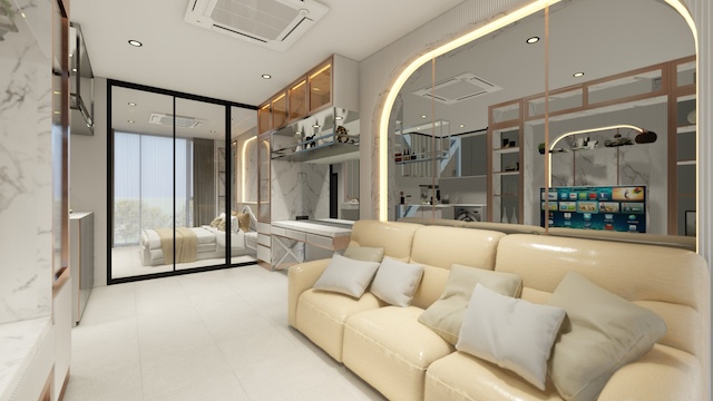 BH3681 ให้เช่าห้องใหม่ ศุภาลัย ไอคอน สาทร ขนาด 45 ตร.ม. | ชั้น 20