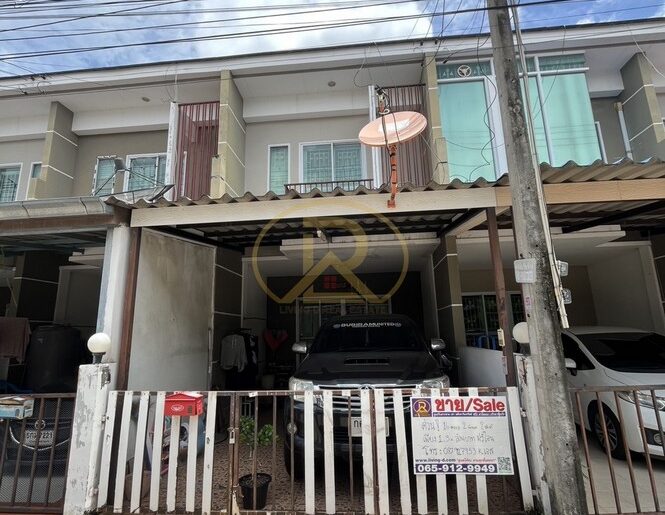 ขายทาวน์เฮาส์ 2 ชั้น ใกล้นิคมอุตสาหกรรมอมตะเฟส 4 ดอนหัวฬ่อ เมืองช