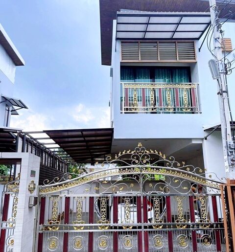 MRT บางขุนนนท์ 3กม.เช่าบ้าน 2.5 ชั้น 73ตรม.ตลาดน้ำตลิ่งชัน 900 ม.