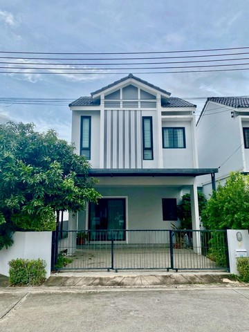 ขายบ้านแฝด2ชั้น มบ.มณีรินทร์พาร์คบางพระ หลังริม ศรีราชา ชลบุรี