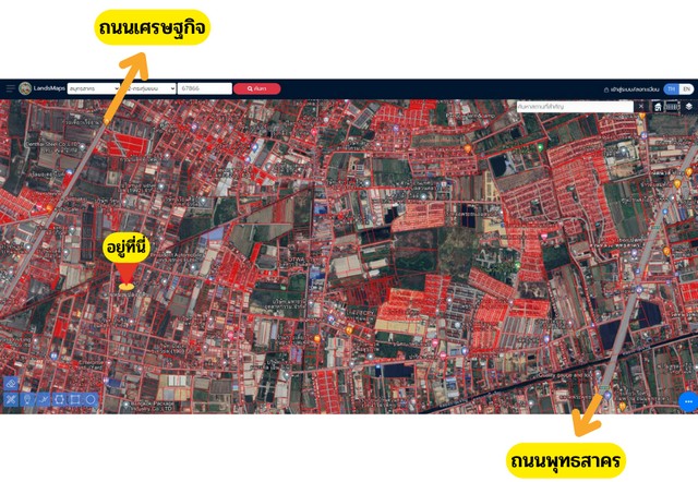 ขายที่ดินวปอกระทุ่มแบนผังสีม่วงเข้าออกได้หลายทางราคาดีงาม