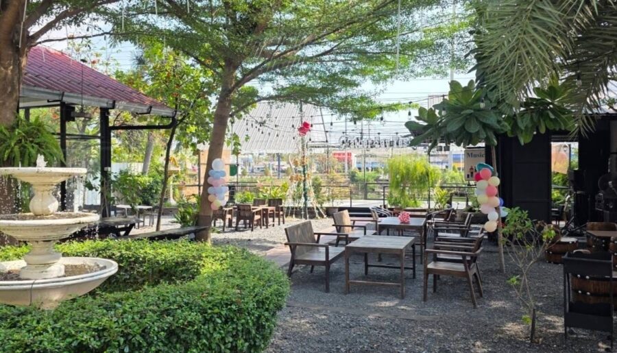 เซ้งขาดทุน ร้านอาหาร บรรยากาศดีมาก ใกล้โลตัสบางปู นิคมอุตสาหกรรมบ