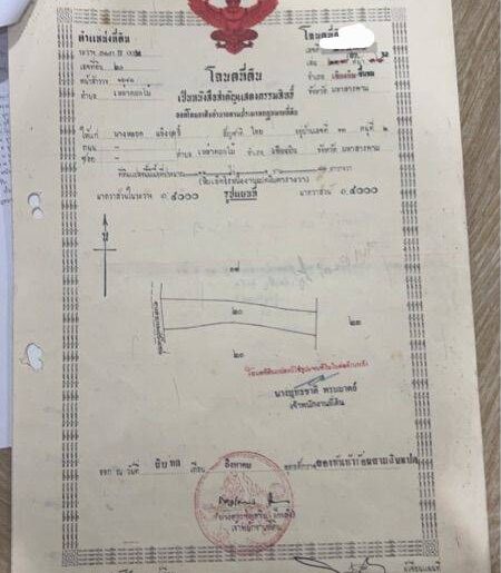 ขายที่ดินเปล่า วิวทุ่งนา บรรยากาศธรรมชาติสวย อำเภอชื่นชม จ.มหาสาร