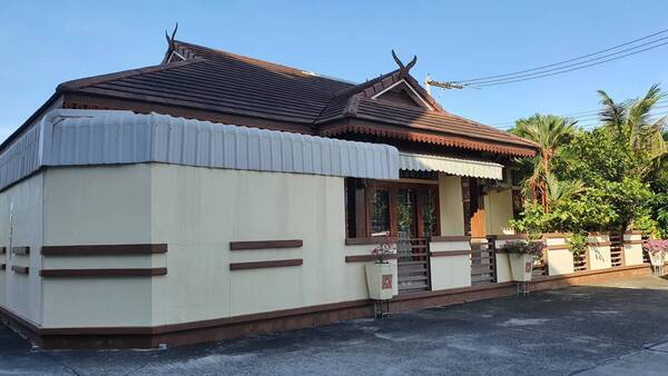 บ้านเดี่ยวชั้นเดียว หมู่บ้านบลูสตาร์ วิลเลจ พัทยาใตั หลังมุม