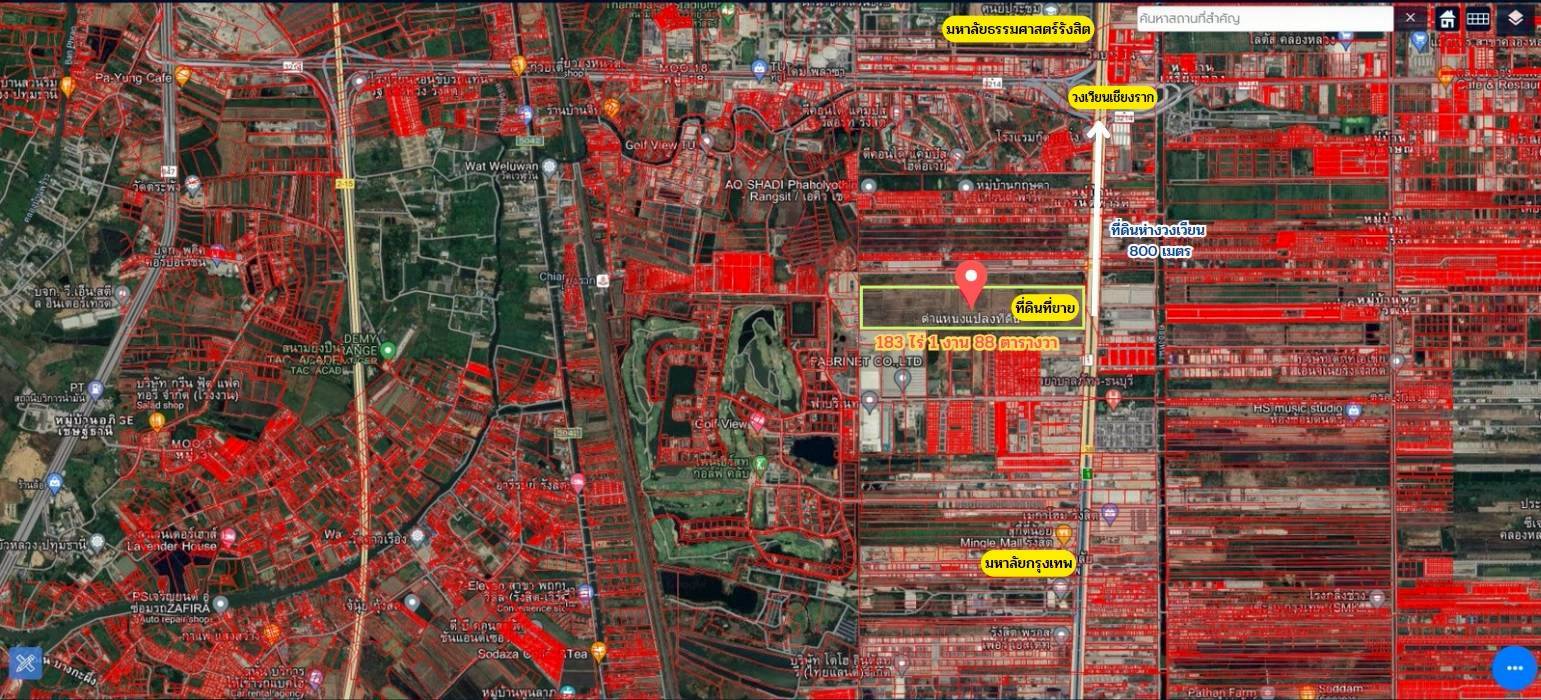 ขายที่เปล่าติดถนนพหลโยธิน..ขายที่เปล่าคลองหลวงปทุมธานี ขายที่ปทุม