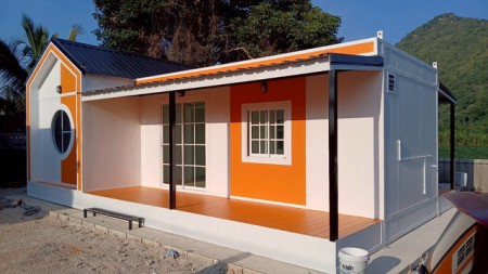 ขาย บ้าน บ้านสวนรีสอร์ท น็อคดาวน์ เหมาะสำหรับบ้านพักอาศัย บ้านพักคนงาน ทำโฮมออฟฟิศ