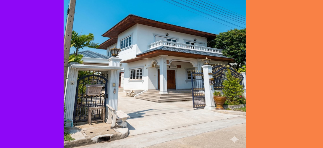 บ้านเดี่ยว ขาย บ้านเดี่ยวใกล้ถนนเอกชัยสมุทรสาคร หลังใหญ่ บ้านมือสองเอกชัยพระราม2 บ้านเดี่ยวพื้นที่ใหญ่ราคาดี ใกล้กรุงเทพ